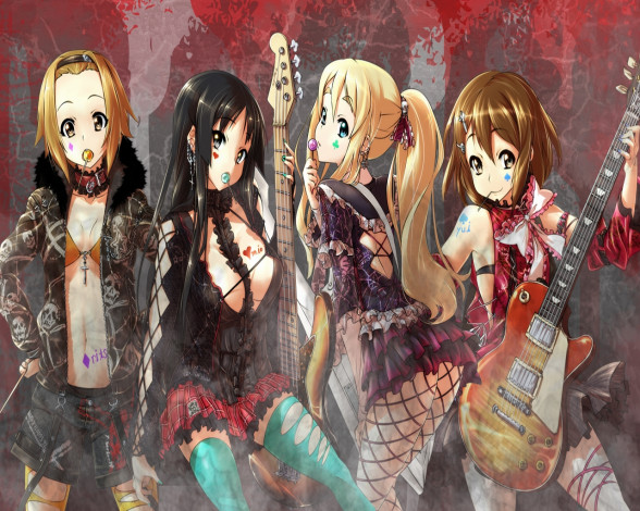 Обои картинки фото аниме, on