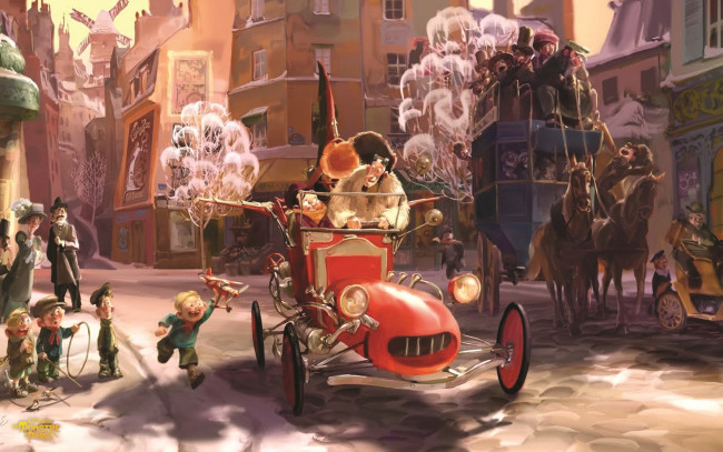 Обои картинки фото мультфильмы, un, monstre, paris, монстр, в, париже