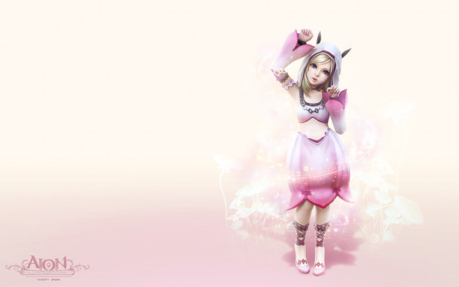 Обои картинки фото видео, игры, aion, the, tower, of, eternity, розовый, девушка
