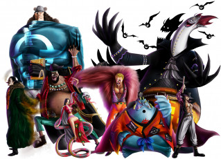 Картинка аниме one piece boa hancock sir crocodile donquixote doflamingo dracule mihawk gecko moria jimbei marshall d teach