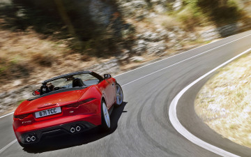 Картинка автомобили jaguar f-type roadster 2014г