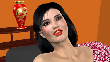 Картинка 3д+графика portraits+ портрет девушка лицо