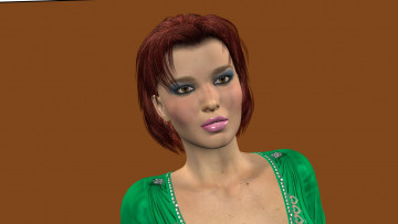 Картинка 3д+графика portraits+ портрет взгляд девушка