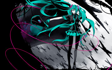 Картинка аниме vocaloid hatsune miku