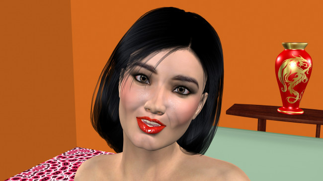 Обои картинки фото 3д графика, portraits , портрет, девушка, лицо