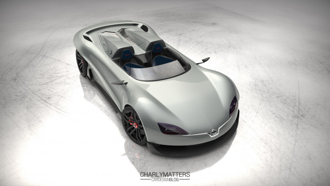 Обои картинки фото автомобили, nissan, datsun, car, concept, convertible, kaze