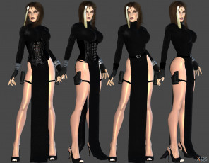 Картинка 3д+графика люди+ people девушки взгляд фон