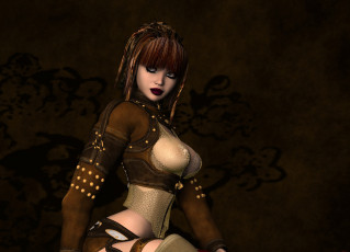 Картинка 3д+графика люди+ people девушка взгляд фон