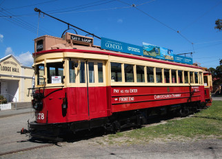 Картинка техника трамваи трамвай город рельсы