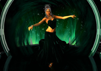 Картинка 3д+графика люди+ people девушка взгляд фон