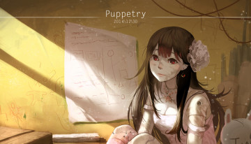 Картинка аниме unknown +другое стены кукла рисунки лист грязная девушка арт exe336