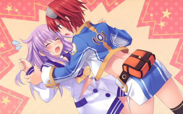 Картинка аниме hyperdimension+neptunia захват волосы девушки форма костюм