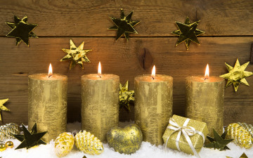 Картинка праздничные новогодние+свечи новый год рождество свечи