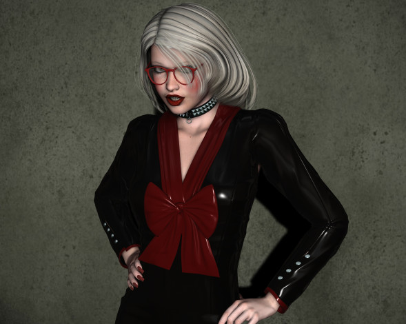 Обои картинки фото 3д графика, люди , people, девушка, блондинка, фон, взгляд