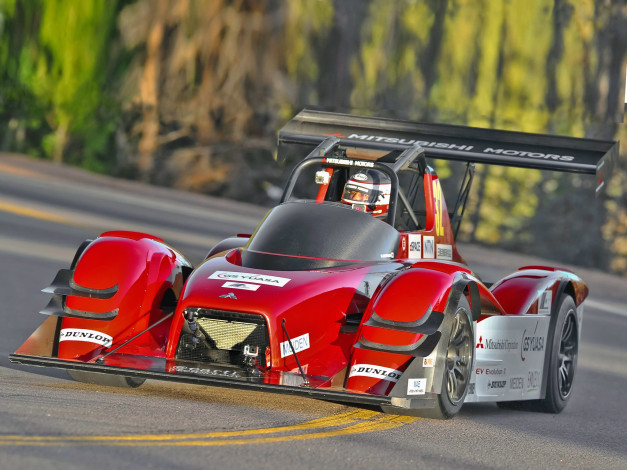 Обои картинки фото спорт, формула 1, красный, 2014г, evolution, iii, miev, mitsubishi, гонка, трек, скорость