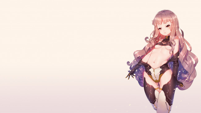 Обои картинки фото аниме, оружие,  техника,  технологии, волосы, эротика, девушка, арт, fangxiang, cuoluan