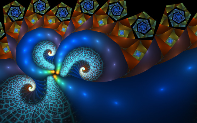 Обои картинки фото 3д графика, фракталы , fractal, цвета, фон, узор