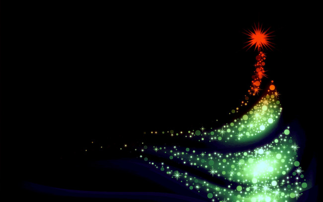Обои картинки фото праздничные, векторная графика , новый год, ель