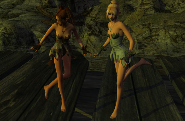 Обои картинки фото 3д графика, эльфы , elves, эльфийки, взгляд, грудь