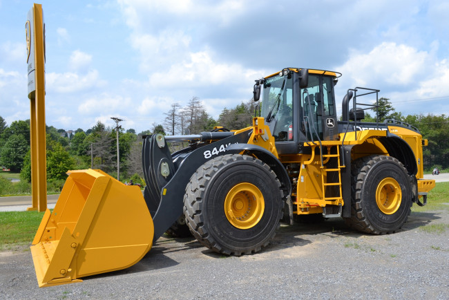 Обои картинки фото техника, фронтальные погрузчики, колесный, ковш, погрузчик