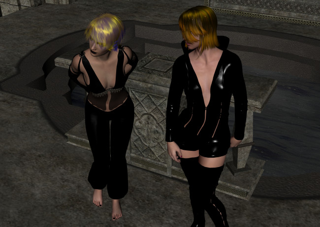 Обои картинки фото 3д графика, люди , people, фон, взгляд, девушки