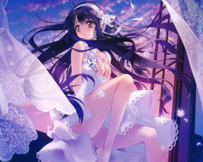 Картинка аниме unknown +другое kuraki mizuna kao no nai tsuki carnelian