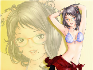 Картинка аниме unknown +другое взгляд девушка