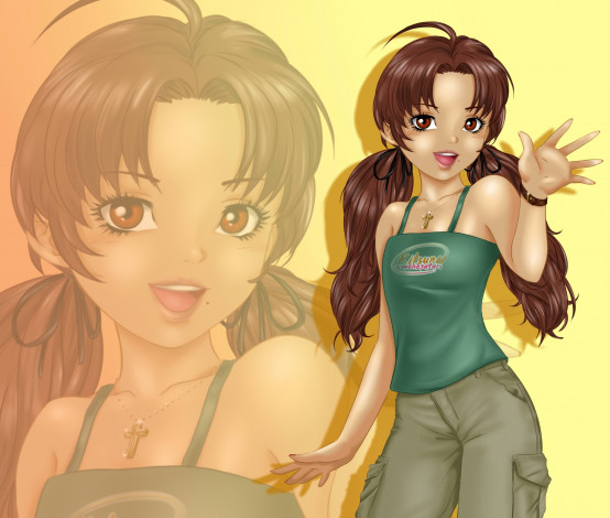 Обои картинки фото аниме, unknown,  другое, взгляд, девушка