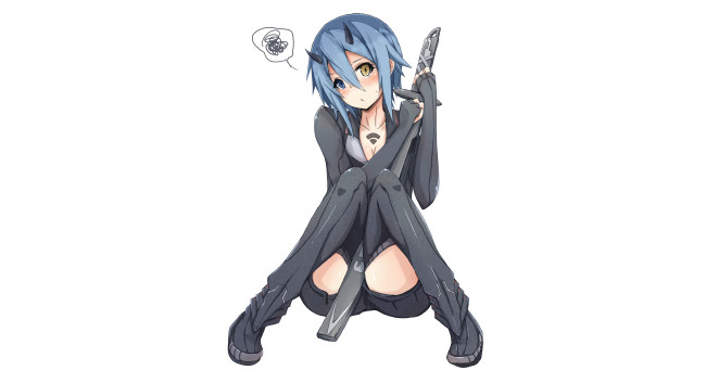 Обои картинки фото автор,  noe , mabue, аниме, оружие,  техника,  технологии, phantasy, star, online, 2, noe, девушка, io