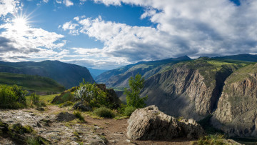 Картинка природа горы облака