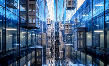 Картинка дом+на+мосфильмовской города москва+ россия дом здание стекло балконы