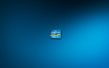 Картинка компьютеры intel фон логотип