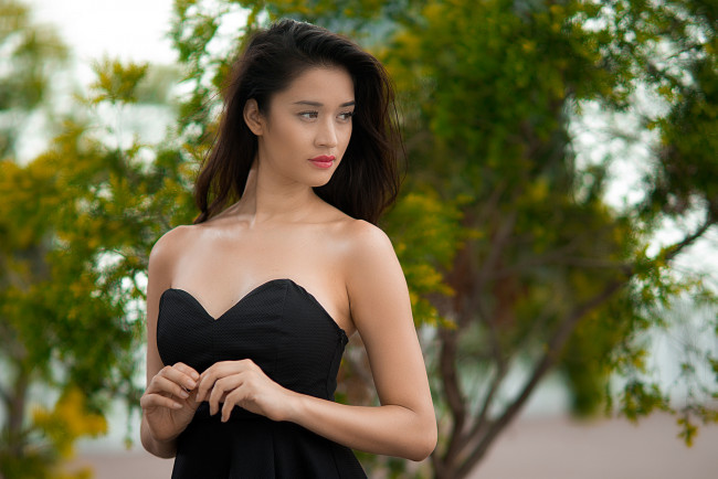 Обои картинки фото девушки, -unsort , азиатки, взгляд, лицо