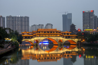 Картинка anshun+bridge +chengdu города -+мосты простор