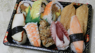 Картинка еда рыба +морепродукты +суши +роллы снедь