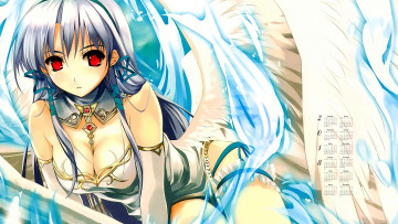 Картинка календари аниме девушка 2018 украшение лицо взгляд