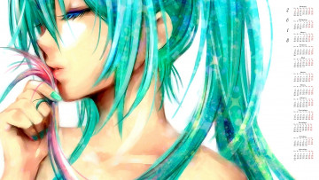 Картинка календари аниме профиль 2018 девушка