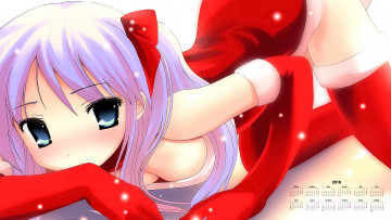 Картинка календари аниме взгляд 2018 девушка