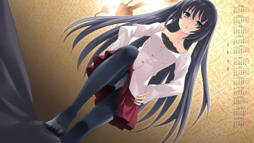 Картинка календари аниме взгляд 2018 девушка