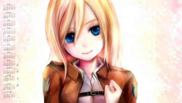 Картинка календари аниме взгляд лицо девушка 2018