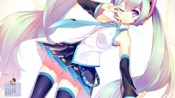 Картинка календари аниме взгляд лицо девушка 2018