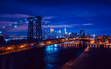 Картинка города нью-йорк+ сша мост