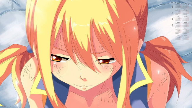 Обои картинки фото календари, аниме, девушка, 2018