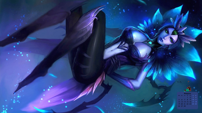 Обои картинки фото календари, видеоигры, взгляд, 2018, девушка