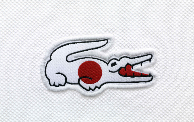 Обои картинки фото бренды, lacoste, франция, крокодил, флаг, france