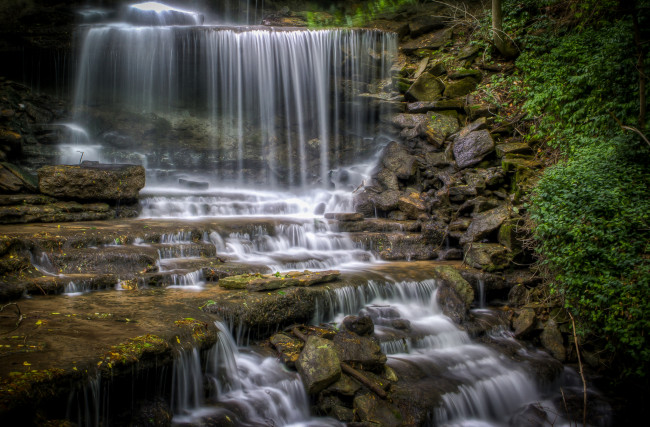 Обои картинки фото природа, водопады, простор