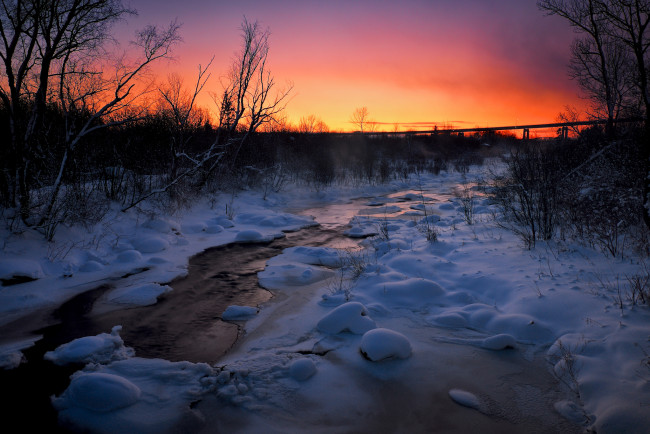 Обои картинки фото природа, восходы, закаты, простор