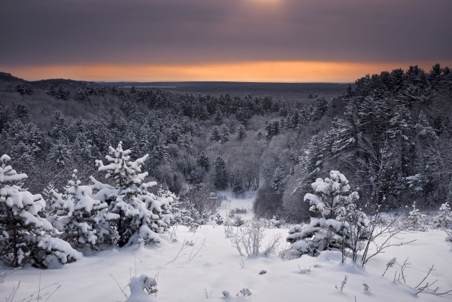 Обои картинки фото природа, зима, простор