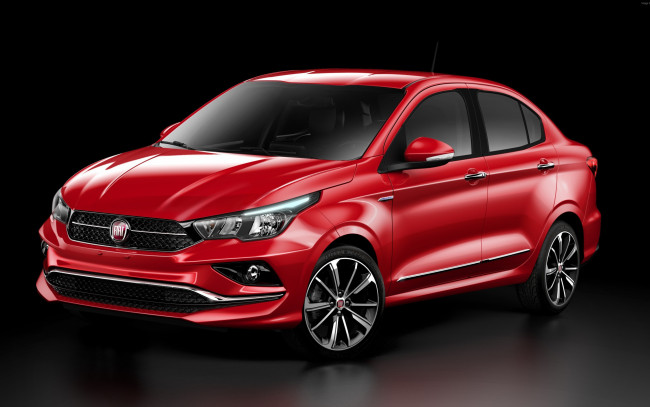 Обои картинки фото автомобили, fiat, красный, фиат, cronos