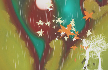 Картинка векторная+графика природа+ nature осень